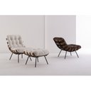 Ver imagem 1 de Kit Poltrona e Puff para Sala de Estar Costela