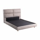 Ver imagem 2 de Cama Estofada Casal com Estrutura Reforçada e Design Moderno Urano Marrom