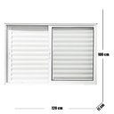 Ver imagem 3 de Janela Veneziana de Alumínio 3 Folhas 100 x 120cm Linha 25 Esquadrias Bergamo Branco