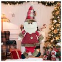 Ver imagem 1 de Kit 4 Enfeites Papai Noel Natal em Tecido 30cm