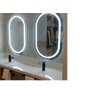 Espelho Oval com Luz de Led 90x50 Branco Frio - 2