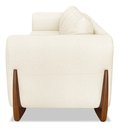 Ver imagem 3 de Sofá New 2 Lugares Linho Bege 1.60m para Sala Bz Home Decor