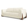 Sofá New 2 Lugares Linho Bege 1.60m para Sala Bz Home Decor - 4
