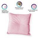 Ver imagem 3 de Capa para Almofada Quadrada Veludo 50x50cm - 7 Decor Rosa