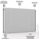 Ver imagem 3 de Cabeceira Cama Box Casal 140cm Estofada Goya P05 Linho Cinza Claro - Lyam Decor