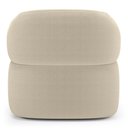 Ver imagem 3 de Kit Poltrona Giratória e Sofá Orgânico Living Glee 02 Lugares 140cm Bouclê Bege - Desk Design