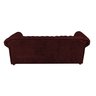 Sofá Chesterfield Luiz XV 2M Sala Recepção Barbearia:COURO ECOLOGICO BORDO - 3