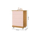 Ver imagem 3 de Cômoda Infantil 4 Gavetas Lara