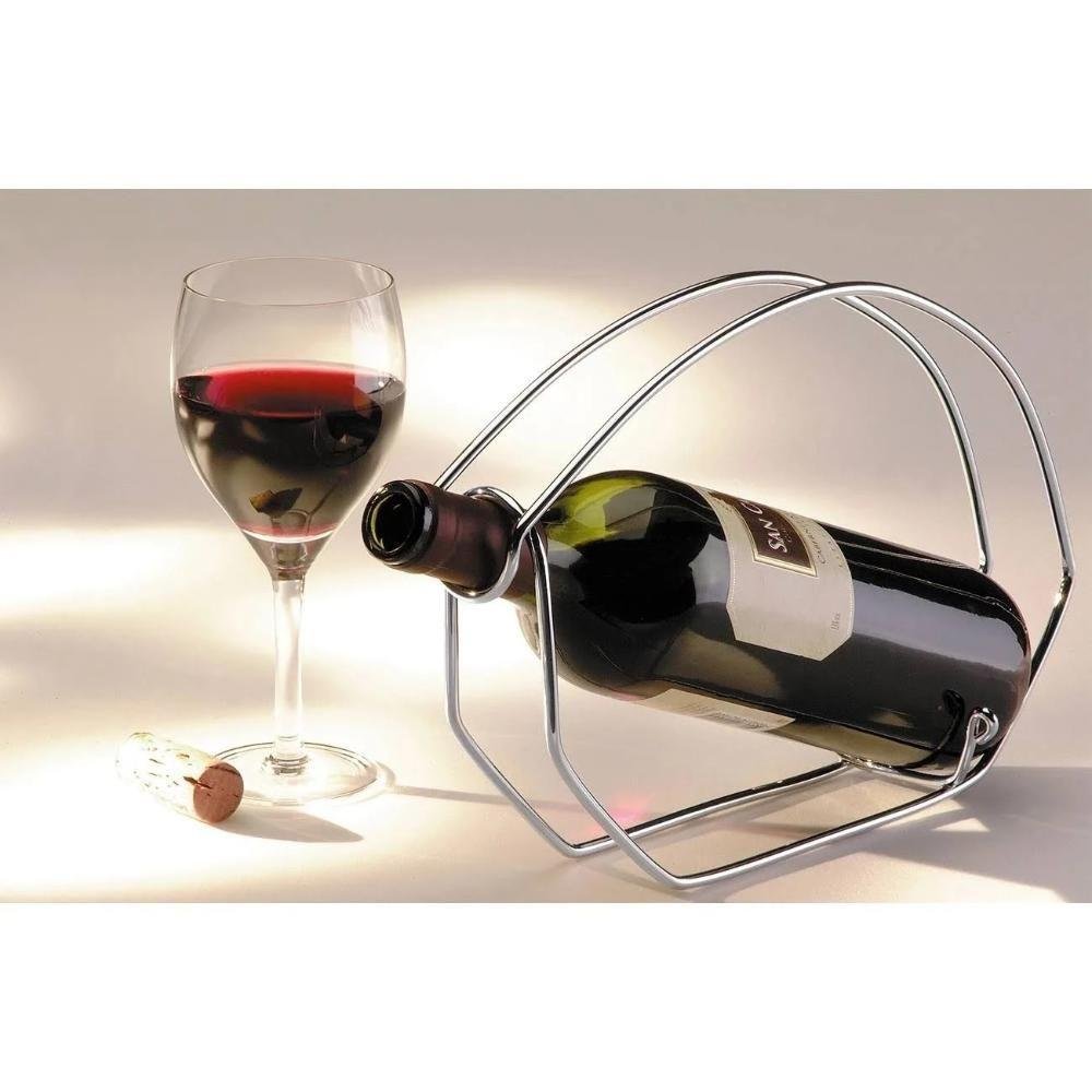 Suporte para Vinho Garrafa Adega Mesa Organizador Cozinha Porta Garrafa Decoração Bar Casa - 3