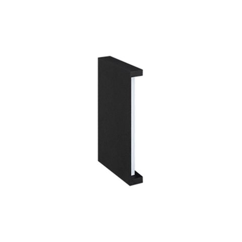 Arandela Stella Reflex Led 20cm Ip65 6w Bivolt Preto - 2700k - Luz Amarela
