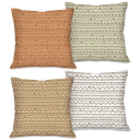 Ver imagem 1 de Kit com 4 Capas para Almofadas Decorativas Corações Geométricos