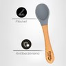 Colher Bambu e Silicone Cinza Freso - 3
