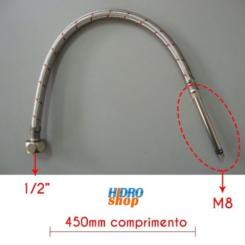Flexível Monocomando Lorenzetti M8 450mm 1/2"