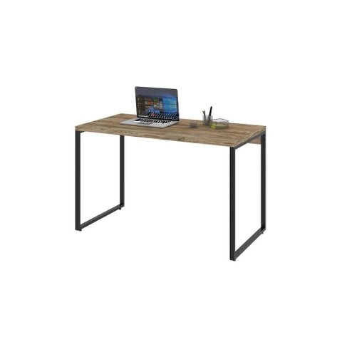 Mesa Kuadra Office 120x60x75cm Carvalho Preta