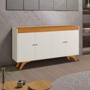 Ver imagem 1 de Buffet Sevilha 4 Portas Cor:Off White/Naturalle