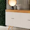 Ver imagem 5 de Buffet Sevilha 4 Portas Cor:Off White/Naturalle
