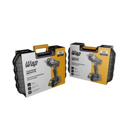 Chave de Impacto K21 Ch01 À Bateria 2000 Mah Torque de 350nm 4 Soquetes Wap - 10