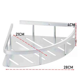Suporte Prateleira de Canto Banheiro Box Shampoo Sabonete Organizador Cosmeticos Cozinha Casa Lavand - 6