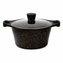 Ver imagem 1 de Panela Grande Cerâmica Antiaderente Fogao Indução Preta 28cm