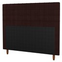 Ver imagem 1 de Cabeceira Cama Box Casal Queen Size Parisis 160cm Linho Marrom - Desk Design