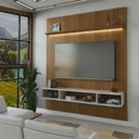Ver imagem 2 de Painel para Tv até 75 Polegadas Colombo 1 Porta com Led Cinamomo/off White - Panorama Móveis