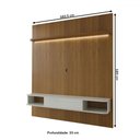 Ver imagem 4 de Painel para Tv até 75 Polegadas Colombo 1 Porta com Led Cinamomo/off White - Panorama Móveis