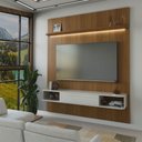 Ver imagem 1 de Painel para Tv até 75 Polegadas Colombo 1 Porta com Led Cinamomo/off White - Panorama Móveis