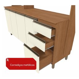 Kit Cozinha Compacta Kappesberg Cb1255 Cor Canela/off White - 4