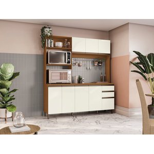 Kit Cozinha Compacta Kappesberg Cb1255 Cor Canela/off White