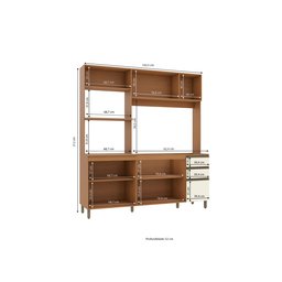 Kit Cozinha Compacta Kappesberg Cb1255 Cor Canela/off White - 7