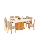Ver imagem 1 de Conjunto de Mesa Itália Dj Móveis com 8 Cadeiras Zoe