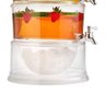 Suqueira Tripla Acrilica 10 Litros Kit Dispenser 3 em 1 Independente Empilhavel para Agua e Suco Uso - 6