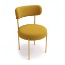 Ver imagem 5 de Cadeira Sala de Jantar Margara Kit 8 Aço Dourado Napoli D03 - D'Rossi