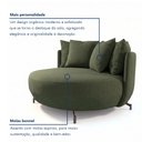 Ver imagem 6 de Poltrona Redonda Decorativa com 6 Almofadas 150cm Soho