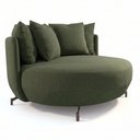 Ver imagem 3 de Poltrona Redonda Decorativa com 6 Almofadas 150cm Soho