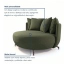 Ver imagem 6 de Poltrona Redonda Decorativa 2 Lugares com Almofadas 150cm Soho