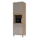 Ver imagem 1 de Paneleiro 70cm Nicho Para Microondas 4 Portas 2 Prateleiras