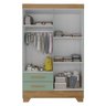 Quarto Infantil Completo Guarda Roupa 4 Portas 2 Gavetas com Cômoda Liz - 8