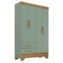 Ver imagem 4 de Quarto Infantil Completo Guarda Roupa 4 Portas 2 Gavetas com Cômoda Liz
