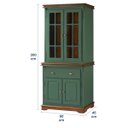 Ver imagem 5 de Arca Oratório 4 Portas 1 Gaveta 2057 Manchester - Verde/imbuia Glazer
