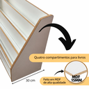 Ver imagem 5 de Estante Infantil Montessori Organizadora de Livros em MDF Branca