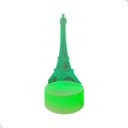 Ver imagem 1 de Abajures de Mesa Acrilico Torre Eiffel Led Rgb Colorido Cabo Usb e Pilha
