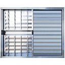 Ver imagem 2 de Janela Veneziana de Alumínio 3 Folhas 100 x 80cm Linha Modular com Grade Esquadrias Bergamo Brilhant