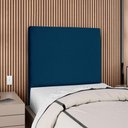 Ver imagem 2 de Cabeceira Solteiro 100 Cm com Frame Luna Suede Azul Marinho Artte