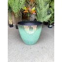 Ver imagem 4 de Vaso para Plantas Grande Decorativo Sala Jardim Alto Brilho e Leve 40cm (liso/azul Piscina)