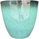 Ver imagem 2 de Vaso para Plantas Grande Decorativo Sala Jardim Alto Brilho e Leve 40cm (liso/azul Piscina)