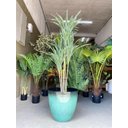 Ver mais imagens de Vaso para Plantas Grande Decorativo Sala Jardim Alto Brilho e Leve 40cm (liso/azul Piscina)