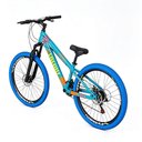 Ver imagem 2 de Bicicleta Vikingx Mountain Bike Aro 26 Quadro Alumínio 21V Shimano com Acessórios