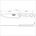 Ver imagem 2 de Faca Chef Tramontina Polywood 7 Aço Inox Castanho