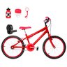 Bicicleta Infantil Masculina Aro 20 Alumínio Colorido + Kit Passeio e Acelerador Flexbikes Vermelha - 6